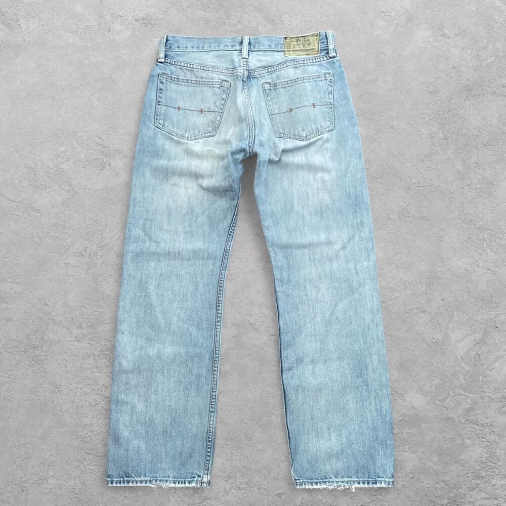 Vintage 90s Y2K Polo Ralph Lauren 15941 Straight Leg Jeans 30x30 Light Wash